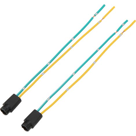 Lot de 2 douilles pour ampoule LED T5 12V résistantes à la chaleur en ABS IP68 avec fil pour engins industriels voitures vélos bateaux remorques (1/5)