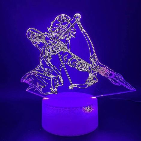 Jeu LED 3D La Maison Zelda pour enfants Lit Lampe 3D Garçon (1/5)