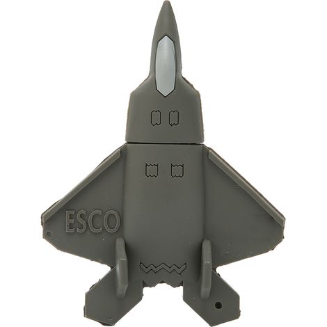 128 GB USB-Stick mit Cartoon-Kampffigur, grauer tragbarer Speicher für Datenübertragung und -teilung (1/5)