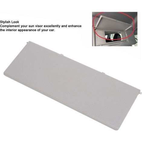 Cubierta para espejo retrovisor de visera parasol Peugeot/Citroën (308, 408, 508) - Protectora y de alta resistencia, gris (1/5)