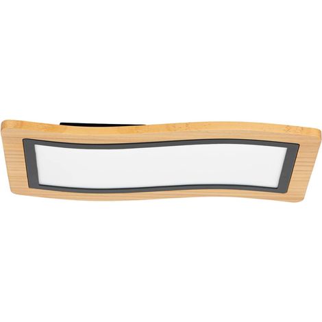 LED Deckenleuchte "Joren" aus Holz dimmbar für Wohnzimmer & Esszimmer von Lucande (1/5)