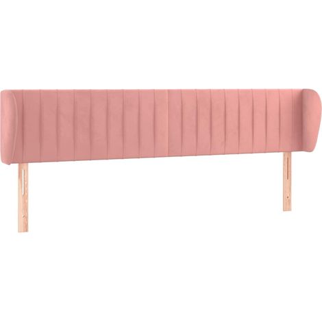 Maison Exclusive - Cabecero de terciopelo rosa 183x23x78/88 cm (1/5)