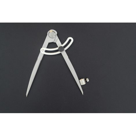 CSPARKV Radius 250 mm, professioneller Zirkelbleistift aus Karbonstahl, großer Flügelteiler aus Leder, rotierendes Werkzeug, Flügeltrenner, industrielles Streichmaß