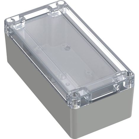 TRU COMPONENTS 6U07160806139 TC-13865140 Boîtier industriel 160 x 80 x 60 Polycarbonate gris clair, transparent 1 pc(s)