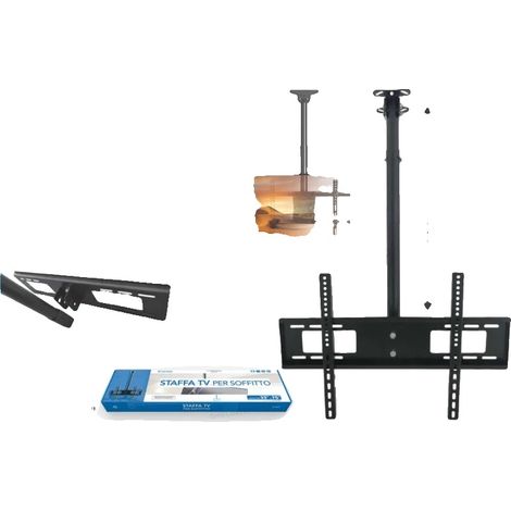 Decken-TV-Halterung, teleskopisches Design, robuste Stahlkonstruktion, W5532 (1/2)