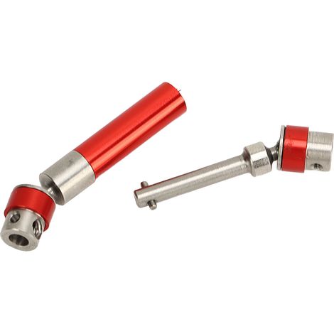 Arbre de transmission intermédiaire en métal de remplacement pour voiture RC SCX24 1/24 Crawler 50-63 mm rouge (1/5)