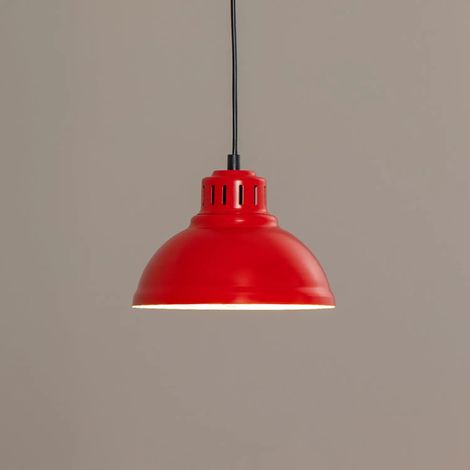 [NEUWERTIG] B-Ware Hängeleuchte Sven Pendelleuchte Rot Stahl E27 Led Leuchte Lampe Esszimmer Küche