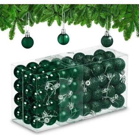Christmas Tree Baubles Set, 96 Pieces, Plastic (1/5)