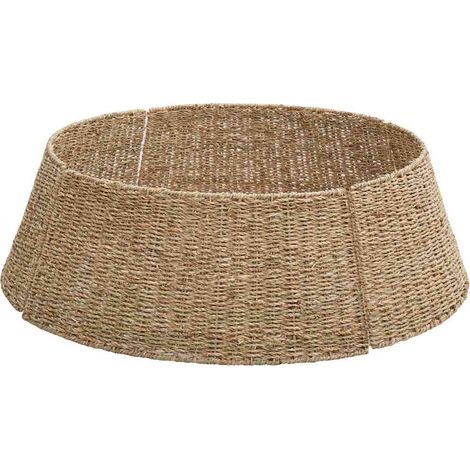Collar para árbol de Navidad Redondo Natural Diám. 90 x 28 cm vidaXL (1/5)