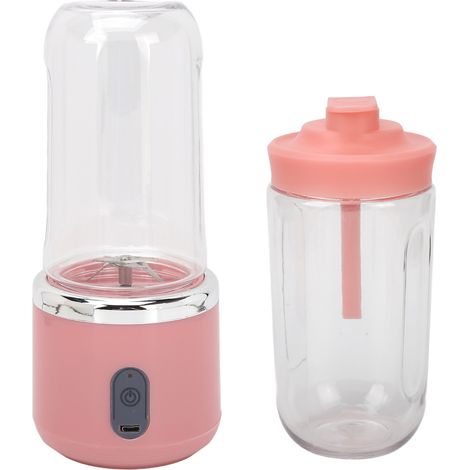 Blender portable 6 lames, fond amovible, nettoyage facile, mini-extracteur de jus rechargeable (1/5)