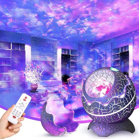 LED-Sternenhimmel-Projektor, Galaxie-Projektor, Galaxie-Planetarium-Projektor mit Fernbedienung, Nachtlichtlampe mit Bluetooth-Lautsprecher, weißes Rauschen und Sterne für Kinder und Erwachsene, Dekor (1/4)
