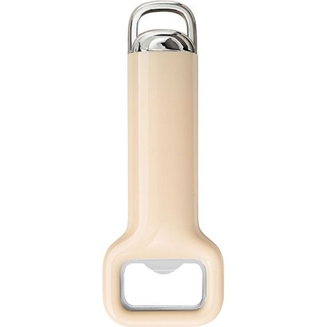 Décapsuleur plat en acier inoxydable résistant, portatif avec anneau de suspension, ouvre-bouteille de bière pour barman, cuisine, bar et restaurant, couleur beige (1/5)