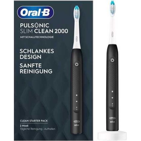 CEPILLO DENTAL ELECTRICO BRAUN ORAL-B PULSONIC SLIM CLEAN 2000 BLACK (1/2)