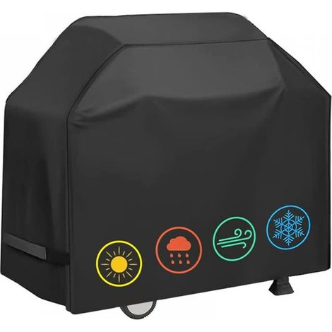 Housse Barbecue Exterieur, Barbecue Bâche de Protection BBQ Imperméable, 210D Oxford Protection BBQ à Gaz, Bache Barbecue Exterieur Rectangulaire(145x61x117cm) (1/5)