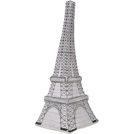Lanterne en Papier Tour Eiffel Blanche Suspendue et Posable, Décoration Élégante pour Mariage et Jardins, Style Nordique Original et Festif (1/5)