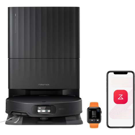 Roborock Qrevo Edge 2 Robot Aspirapolvere Lavapavimenti con Stazione, 25.000 Pa HyperForce, Doppio Sistema Anti-Groviglio DuoDivide, Spazzola FlexiArm, Lavaggio Mocio ad Acqua Calda 80°C, Navigazione