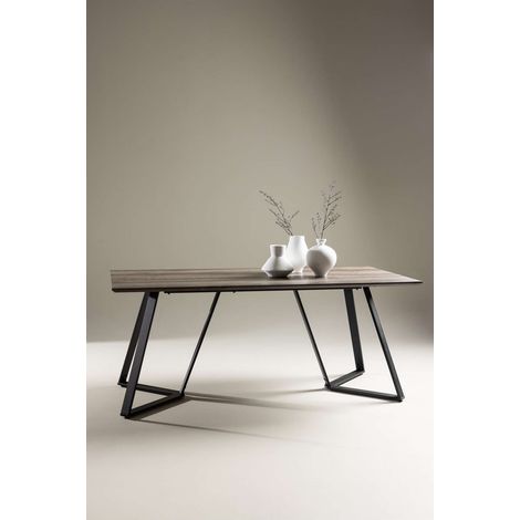 Marina Table à manger 90x180cm, finition bois d'El. (1/5)