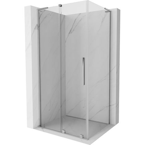 Mexen Velar L Duschkabine Schiebetür 100 x 120 cm, transparent, Chrom - 871-100-120-03-01 (1/5)