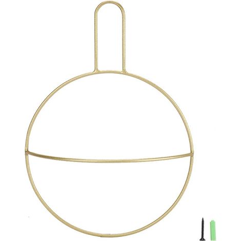Anello portasciugamani, salvaspazio, portasciugamani da bagno, facile da installare, resistente alla ruggine con supporto in ferro per riporlo (oro).