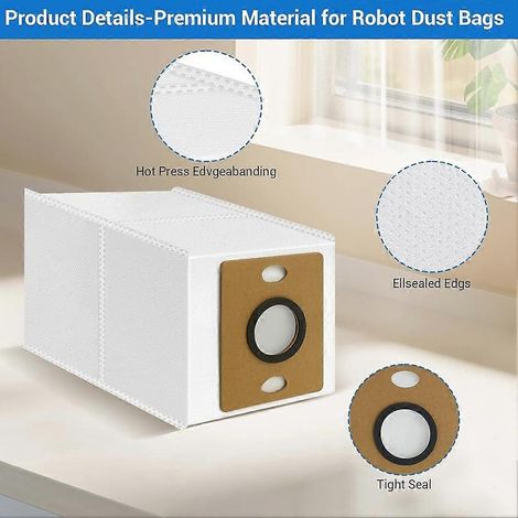 Kit de remplacement pour aspirateur robot ILIFE A30 Pro : brosses latérales, lingettes de nettoyage en microfibre et sacs à poussière. (1/5)