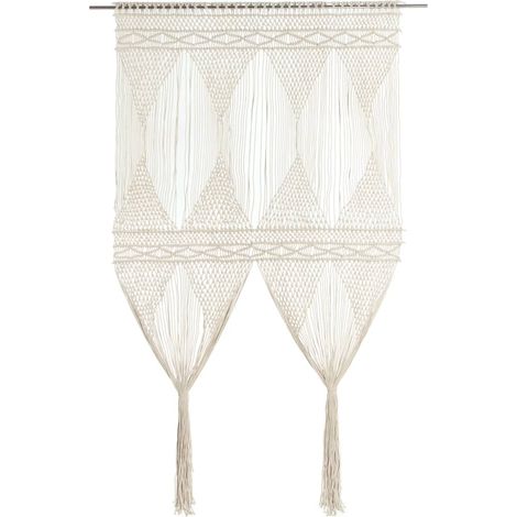 vidaXL Macrame Curtain 140x240 cm Cotton