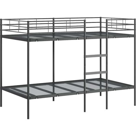 Maison Exclusive - Etagenbett ohne Matratze Schwarz 100x200 cm St (1/5)