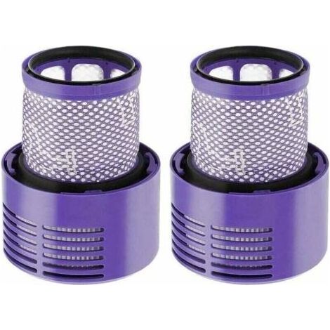 Paquete de 2 filtros lavables para aspiradoras Dyson V10 Sv12 Series con cepillo y paño de limpieza, filtro de repuesto Dyson para la serie V12 Sv12, referencia Dy-969082-01 (1/5)