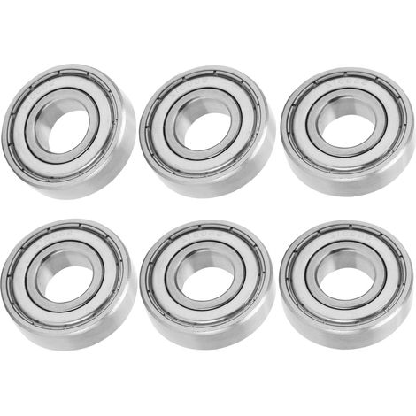 10 roulements à billes S6001ZZ 28x12x8 mm en acier inoxydable pour concasseurs, tamis vibrants et machines d'impression (1/5)