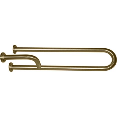 Presto Barra de apoyo mural inox oro cepillado (1/2)