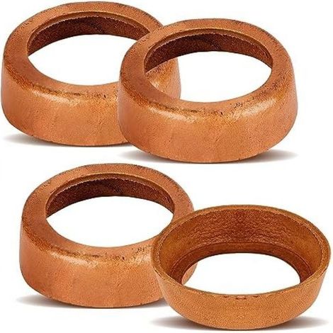Manchon Piston - Cuir De Veau - Compatible Pompe À Bras Modèle 75 - Pour Pompe À Eau De Jardin - Lot De 4 Pièces (1/5)