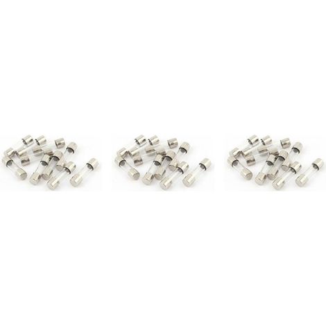 30 fusibles à action rapide 250 V 250 mA 0,25 A, 5 tubes en verre de 20 mm (1/5)
