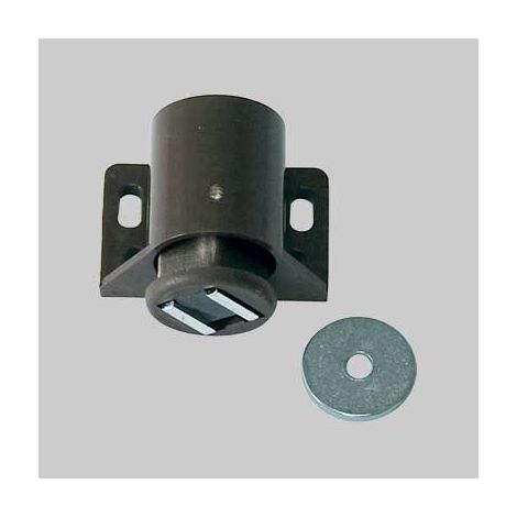 Chiusura magnetica tonda 30x30 mm - bianca conf. da 100 pz