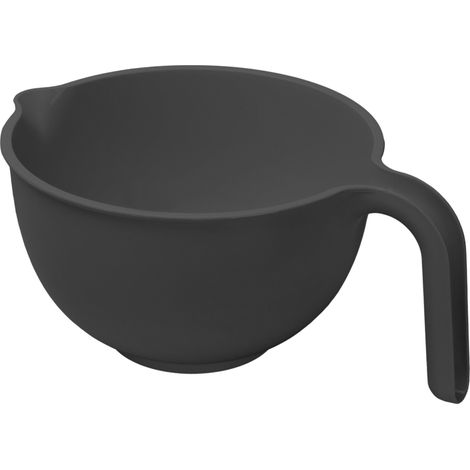 Bol de cocina redondo de 1,5 l con asa para aperitivos, color grafito oscuro (1/3)