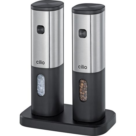Set di 2 macinacaffè elettrici su base di ricarica Cilio Tivoli, 15,5 x 8 x 19,5 cm (1/5)