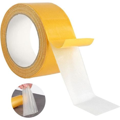 Super strong transparent double-sided tape, heavy-duty double-sided tape, nano double-sided tape, super strong double-sided tape, suitable for carpets, rugs, indoor doormats (1 (1/5)