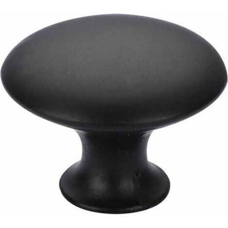 6 unità Pomelli per mobili neri Pomelli per mobili rotondi Pomelli per maniglie per mobili, Pomelli per mobili da cucina Pomelli per cassetti solidi 3022 cm Nero (1/4)