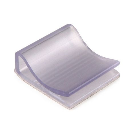 Clip de cable HellermannTyton fcc25-pvc-gy autoadhesivo gris
