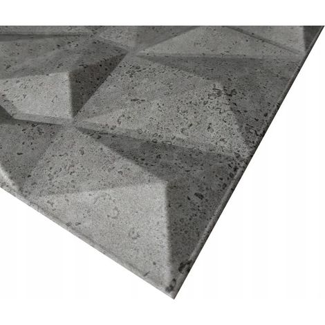 Panneaux muraux décoratifs gris 50x50 cm lot de 8 (1/3)