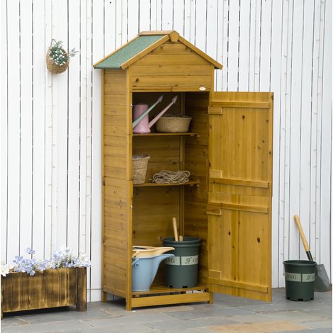 mobile contenitore 79x49x191,5 da giardino in legno OKMYHOME (1/4)