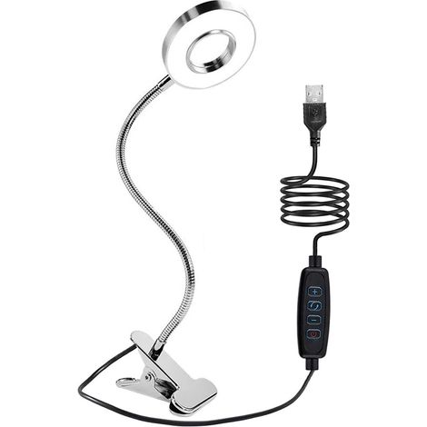 Lampe À Pince - Bras Flexible 360° - Pour Bureau Tête De Lit Et Étude - 1 Pièce (1/5)
