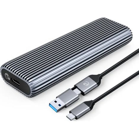 Augmentez la vitesse et les performances de votre ordinateur avec ce boitier externe pour SSD NVMe M2 performant (1/5)