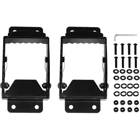 Paar hintere Beifahrerfußrasten für Quads/Allradfahrzeuge, schwarz (1/5)