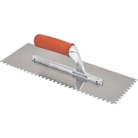 Platoir denté avec poignée caoutchouc - 36 x 13 cm - Denture 12 x 12 - RAIMONDI - 11334