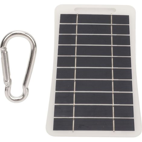 Ortviai Panneau Solaire Portable 2 W 5 V pour Chargeur Téléphone et Batterie 3,7 V – Silicium Monocristallin