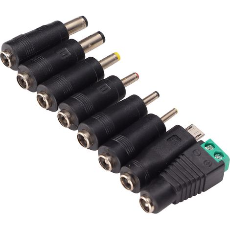 Adaptateur Secteur Universel 65W 3A Portable - 8 Embouts DC et USB pour PC Portable, Écran LED, Équipement de Surveillance - Prise EU (1/5)