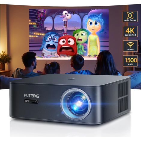 Auto Keystone/Focus Proyector, 38000 Lúmenes Proyector WiFi6 Bluetooth FHD 1080P Nativo ,Android TV 12.0,1500 ANSI Proyector , Proyector Exterior Cine en Casa con Netflix 7000+ Apps (1/5)