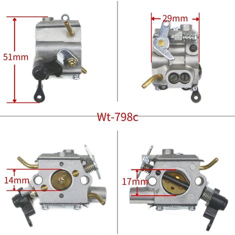 Tondeuse à gazon WALBRO MTD/Craftsman WT-798C, motoculteur, carburateur (1/4)