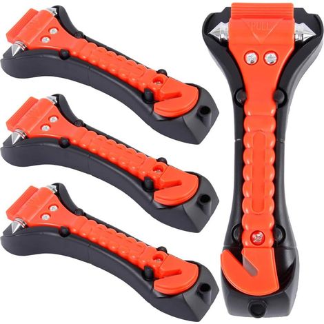 Set di 4 martelli di sicurezza per auto, strumento di fuga di emergenza con apertura per finestrino - XM2 --AquaForge (1/4)
