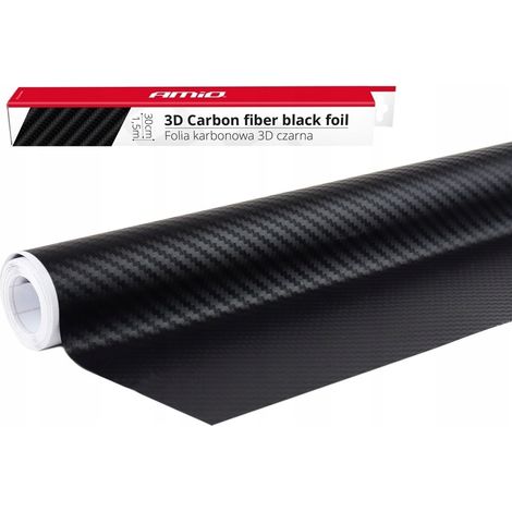 RIVESTIMENTO AUTO IN FOGLIO DI CARBONIO 3D NERO CARBONIO