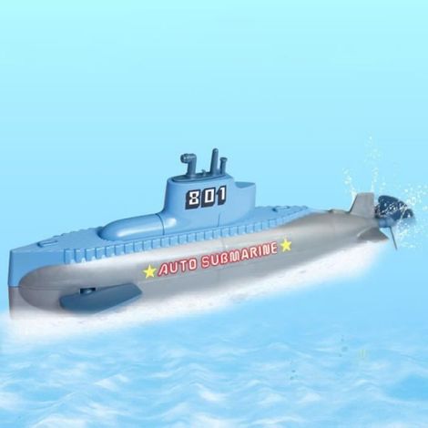 Jouets d'eau sous-marins mécaniques Jouets d'eau sous-marine pour enfants, horloge, puericulture coffre Bleu ciel (1/3)